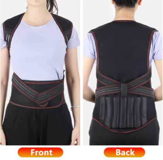 Esmorielle™ Posture Corrector with Detachable Heating Pad - Adjustable Back Brace Posture Corrector for Women and Men