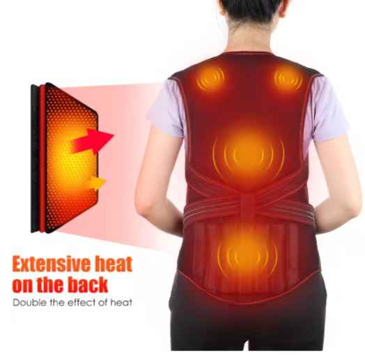 Esmorielle™ Posture Corrector with Detachable Heating Pad - Adjustable Back Brace Posture Corrector for Women and Men