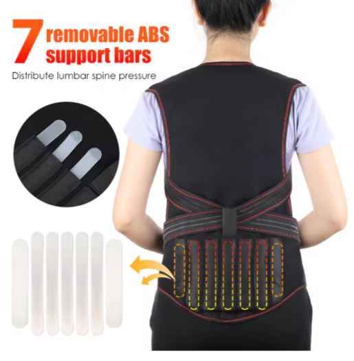 Esmorielle™ Posture Corrector with Detachable Heating Pad - Adjustable Back Brace Posture Corrector for Women and Men